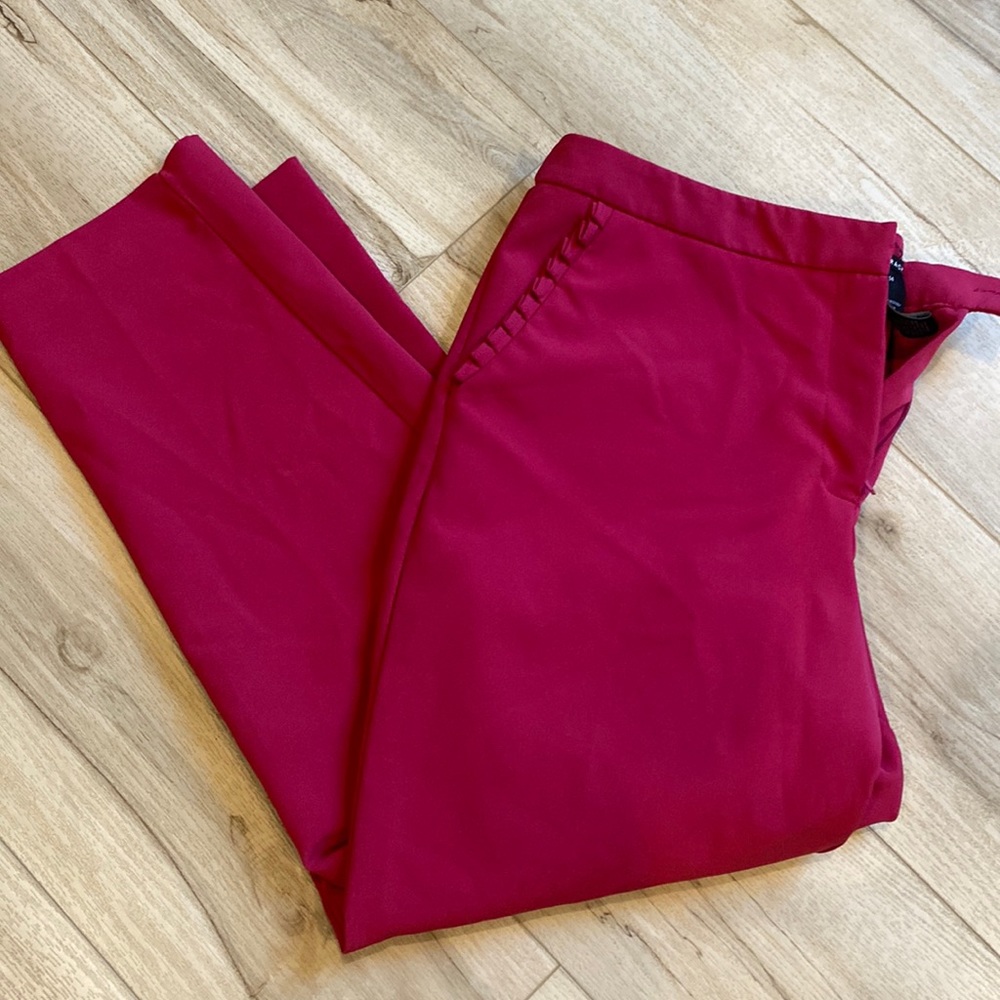 Zach & Rachel - Magenta Pink Trouser with Ruffle Pocket - Size 14